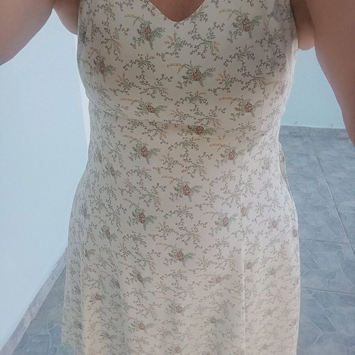 Dress with triple straps like new, colorful, size M
