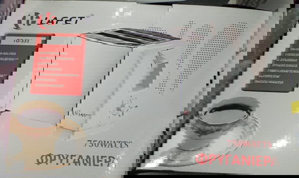 Lafet TO-333 Φρυγανιέρα 2 Θέσεων 750W Λευκή