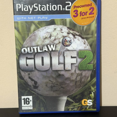 Outlaw Golf 2 PS2 game, good condition