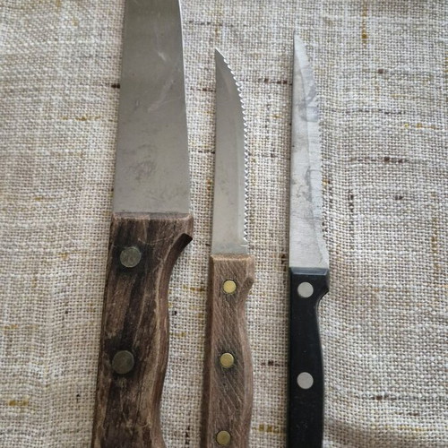 Knife set of 3 pieces used