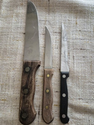 Knife set of 3 pieces used
