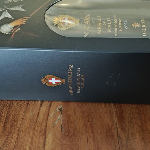 Gran Cavalier Merlot of Malta Riżerva 2023 sealed, new