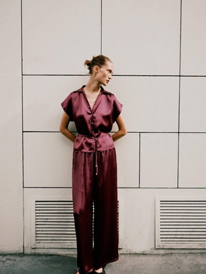 Σετ Zara νέο, μπλούζα μέγεθος L, παντελόνι μέγεθος XL
