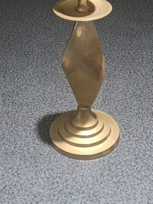 Vintage μπρούτζινο κηροπήγιο 17cm Made in India, σαν καινούργιο