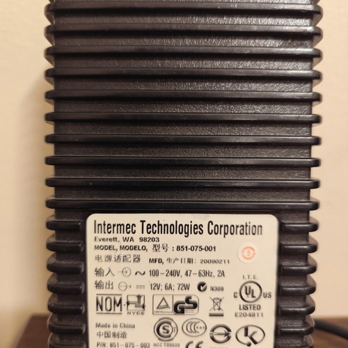 Intermec 4-Position Charging Dock used with original power supply