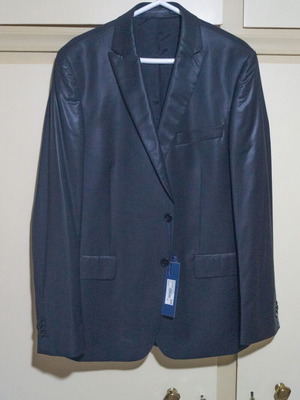 Glou Trend black suit new, pants size 52-46, jacket size 52