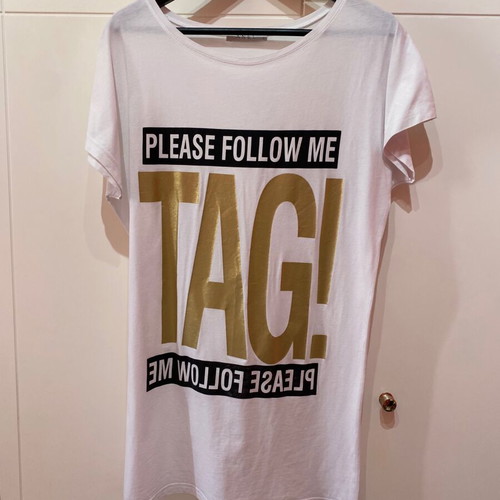 Anel short-sleeve shirt white like new, size S