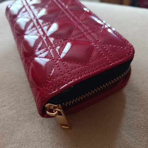 River Island wallet like new, red patent leather