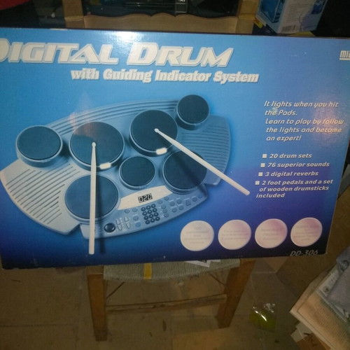 Digital Drum new electronic drum set with sticks and lights