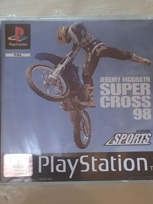 Jeremy McGrath Supercross 98 PlayStation 1 game, CIB