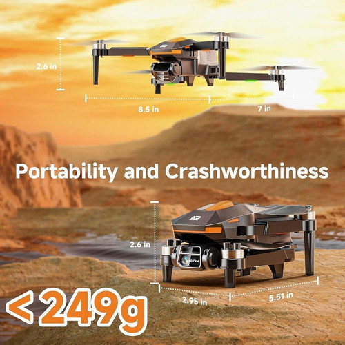 Plegble PL510 Drone with Camera New, Brushless Motor, FPV, Foldable