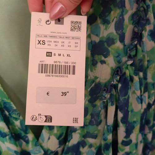 Zara one-piece new with belt, size XS
