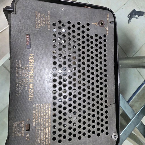 Vintage Hornyphon W259U tube radio (1951) non-working