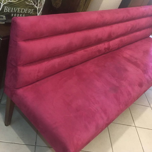 5-Seater Sofa used, suede fabric Designers Guild, length 2.34 m