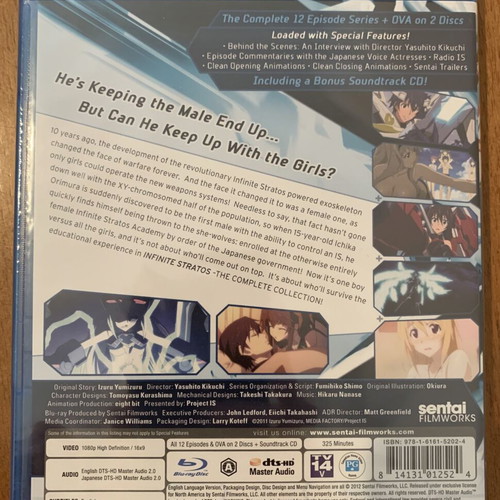 Infinite Stratos Full Series+OVA Blu-Ray Box Set New