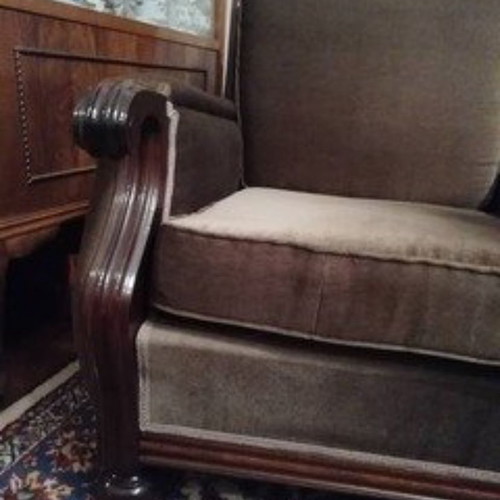 Set 3-seater sofa and two armchairs used