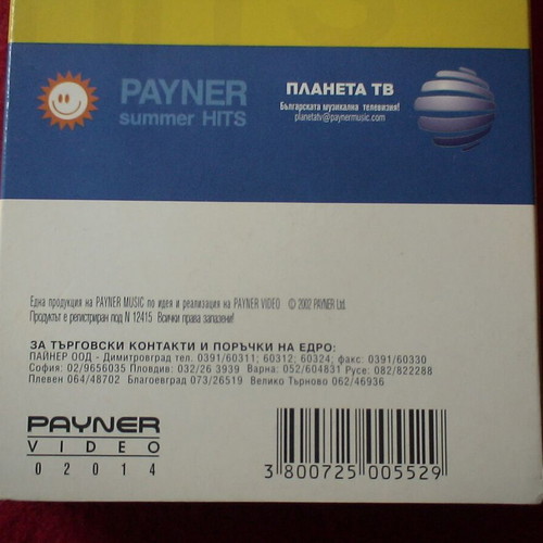 Payner Summer Hits 2002 VHS like new, laiko