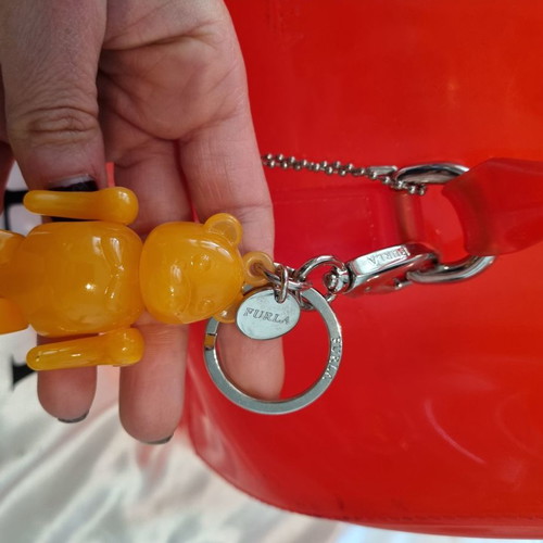 Furla Candy handbag used with keychain