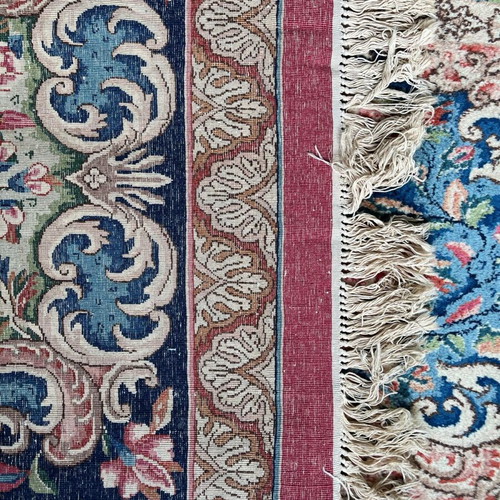 Kerman carpet used, 5.60 x 4.14 m, wool and silk