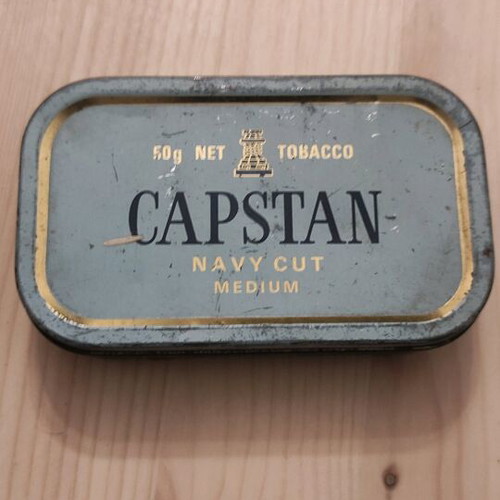 Vintage decorative tin tobacco boxes used, set of 4