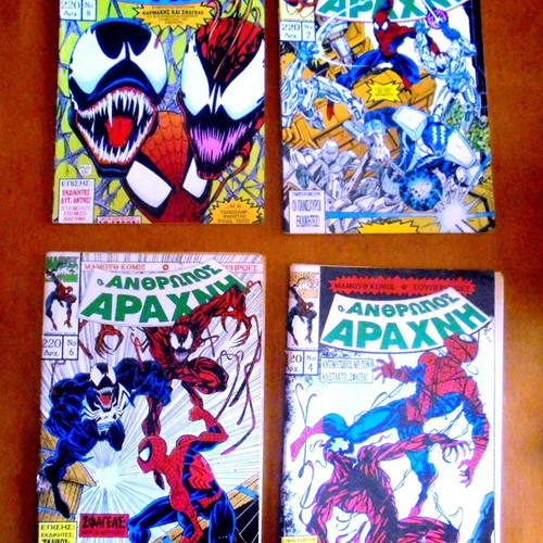 Spider-Man comics used, issues 2 4 6 8, Mamouth Komix