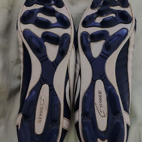 Vintage football boots size 43 with Greece national emblem used