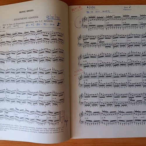Hanon music method learning book like new