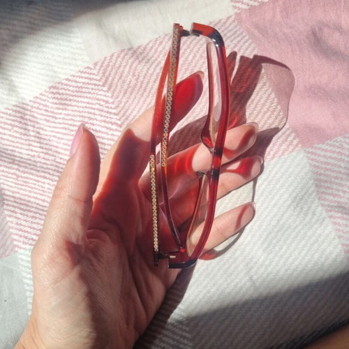 Vintage Dior eyeglasses used, red with myopia lenses