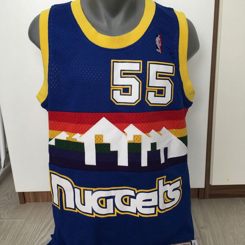 Adidas Denver Nuggets Dikembe Mutombo #55 Hardwood Jersey Shirt 2014 like new