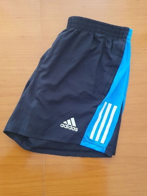 Αντρικό σορτσάκι Adidas Own The Run 5" σαν καινούργιο, μαύρο και μπλε, μέγεθος L