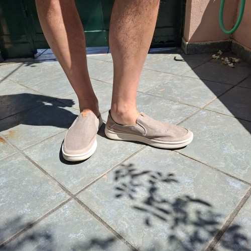 Clarks beige moccasins size 42