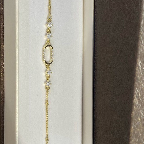 Silver (925) gold-plated bracelet new, gold color