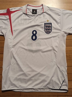 England Vintage Football Home Shirt 2005-07 Lampard 8 XLarge used