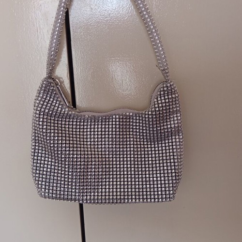 Silver Bag with Rhinestones