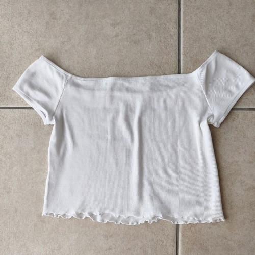 Crop top Tensione In white like new