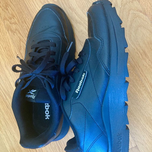 Reebok athletic shoes size 41 used, black, women's