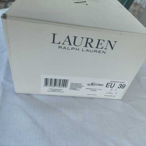 Ralph Lauren Backless Mules new, brown leather, size 39