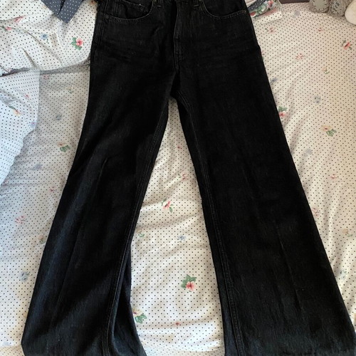 Wide leg jeans Salt & Pepper black, size 25, like new