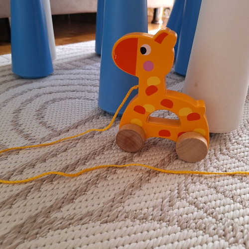 Took Toys sliding giraffe toy used