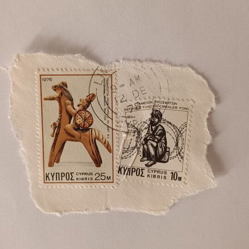 Cyprus stamps collection like new, set of two with historical motifs