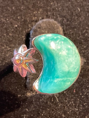 Amazonite fantastic ring one size