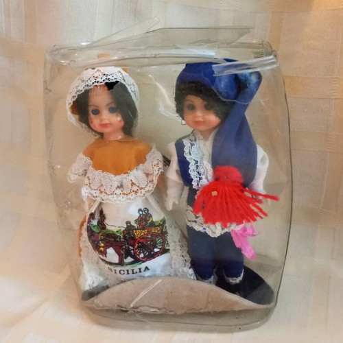 Sicilia doll set used with traditional mini costume