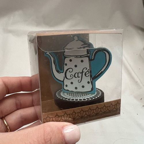 Stamp with coffee pot design new 7cm x 6cm