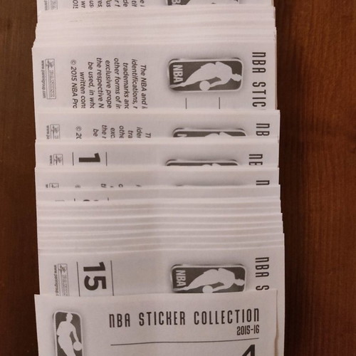NBA 2015-16 Panini stickers used, 109 pieces