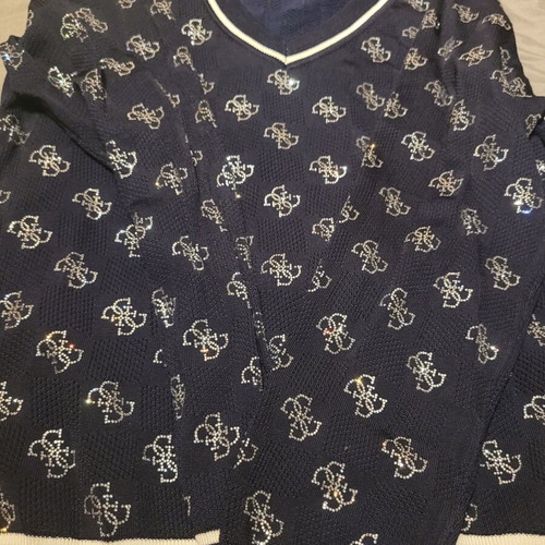 Guess sweater like new, blue and colorful, XXL