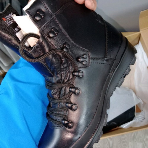 Mil-Tec hiking boots new, size 46, black leather
