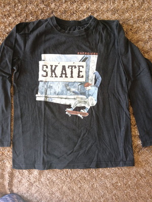 Energiers long-sleeve shirt used with print and sequins No12