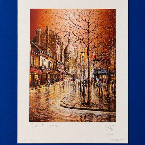 Decorative poster Paris Montmartre like new