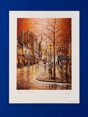 Decorative poster Paris Montmartre like new