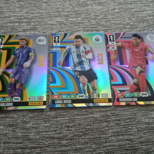 Panini FIFA World Cup 2026 Adrenalyn XL Icon cards set of 3, Lionel Messi